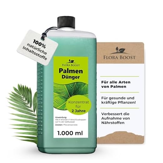 Palmendünger flüssig 1 Liter - bis zu 200 Liter Gießwasser - Palmen Dünger Wurzeldünger und Blattdünger