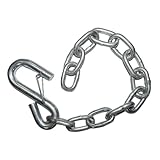 QPQ 15-Inch Boat Trailer Safety Chain With Hooks, Secure Towing Trailer Accessory Replacement Part with...
