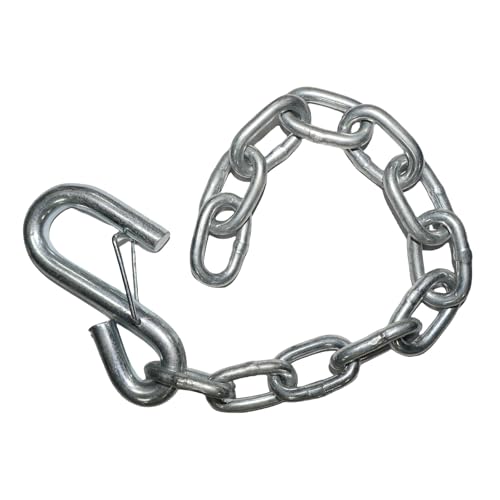 QPQ 15-Inch Boat Trailer Safety Chain With Hooks, Secure Towing Trailer Accessory Replacement Part with,Boat Safety Equipment
