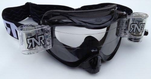 RNR RIP N ROLL HYBRID FULLY LOADED MOTOCROSS MX GOGGLES BLACK