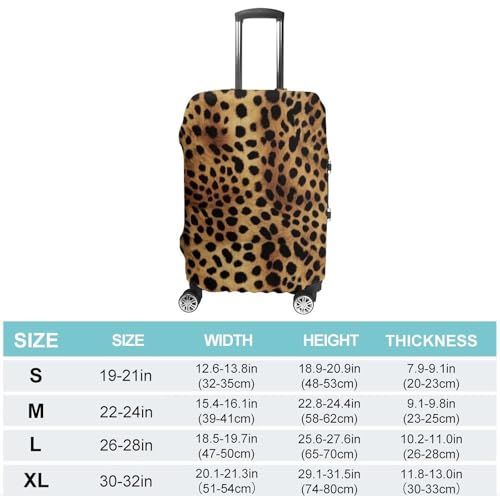 Leopard Animal Print Luggage Cover Elastic Suitcase Protector Case Anti-Scratch Washable Baggage Covers Protector For Traveling, Aircraft Consignment S2