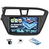 CAMECHO Snapdragon 8 Cœurs 4+64G Android 15 Carplay Autoradio pour Hyundai i20 (2015 2018), Nav DSP, 9