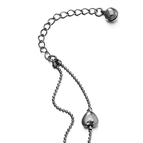 COOLSTEELANDBEYOND Donna Ragazze Due Ranghi Grigio...