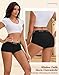 INNERSY Damen Boxershorts Baumwolle Schwarz Shorts Unterwäsche Lange Unterhosen Boyshorts 4 Pack (M, 4 Schwarz)