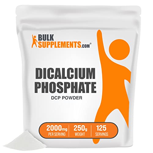 Bulksupplements.com Dicalcium Phosphate Powder - Dicalcium Phosphate Food Grade - Calcium Supplement - Phosphorus Supplements - Calcium Phosphate Supplement - Calcium Powder (250 Grams - 8.8 Oz) #TOP5