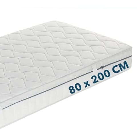 Ortho-Relax Kaltschaummatratze 80x200cm, ca. 19cm hoch, Bett Härtegrad H2 & H3, wendbare Matratze Cover