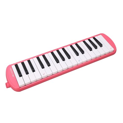 Melodica, Mouth Piece Melodica Instrument with 32 Key for Begginers Musical Education InstrumentPink ()