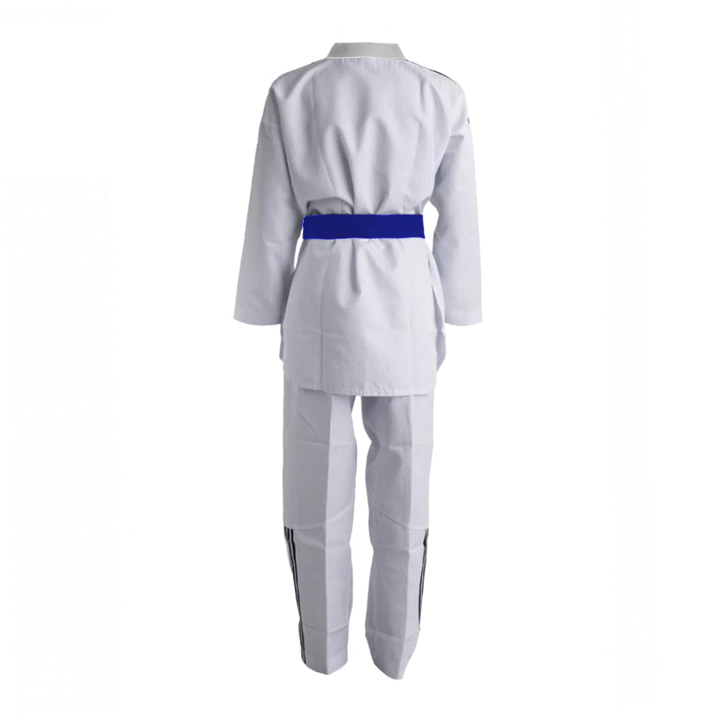 adidas WT Dobok - Disfraz de taekwondo para adultos y niños (236,8 g), color blanco