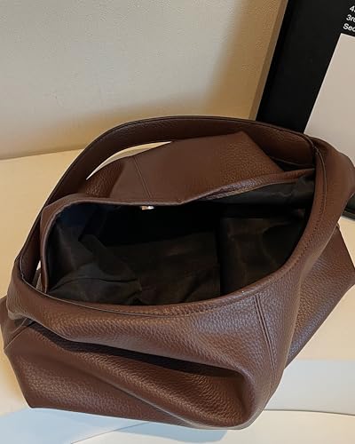 Bolso hobo para mujer romansong, bolso tote de cuero sintético, disponible en negro y café miniatura 6