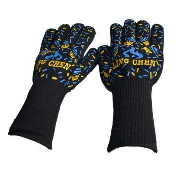 3NH Home1 Pc Oven Bbq Mitts Cut Heat Resistant Gloves-Color 1 : Color 1