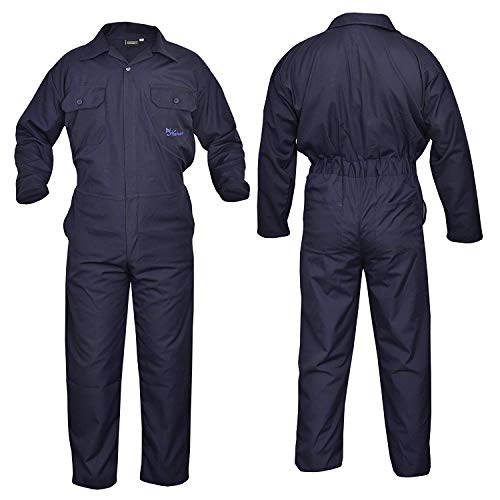 SHYNE KILTS U.K Marineblau Herren Overall Monteuranzug Overalls Arbeitskleidung Mechanik Overall - Marineblau, X-Large Cover