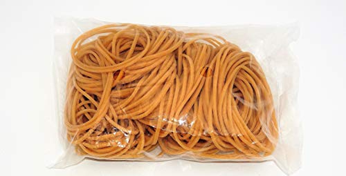 Progom - Elastiques caoutchouc - blond - 80mm x 1.7mm - sachet 100gr