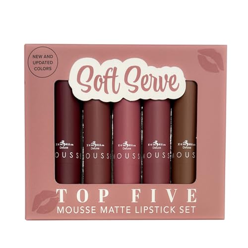 Italia Deluxe Five Mousse Matte Lipstick Set Soft Serve (New