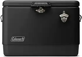 Caixa Térmica Reunion™ 54QT 51L Aço Inoxidável All Black Coleman
