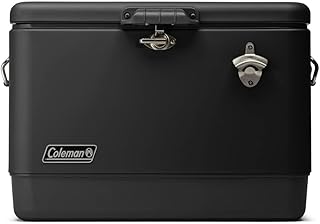 Caixa Térmica Reunion™ 54QT 51L Aço Inoxidável All Black Coleman