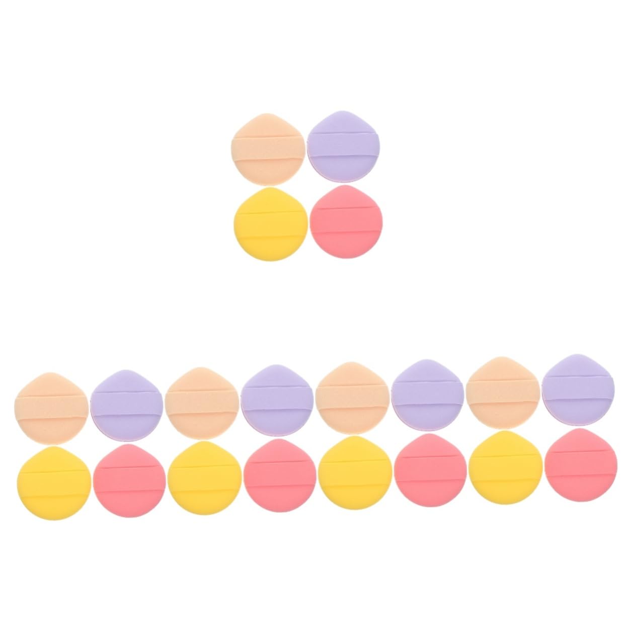 FRCOLOR 20pcs Women Makeup Sponges Puff Foundation Sponge Buffing Tool Beauty Tools