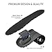 VivoFoot 2 Pair Foam Insoles, 4D Cloud Soles, Anti-Fatigue Pain Relief Work Sports Running Comfort Shoe Inserts, Trim to Fit Replacement Pads for Men Women (Women 5-9, Black)