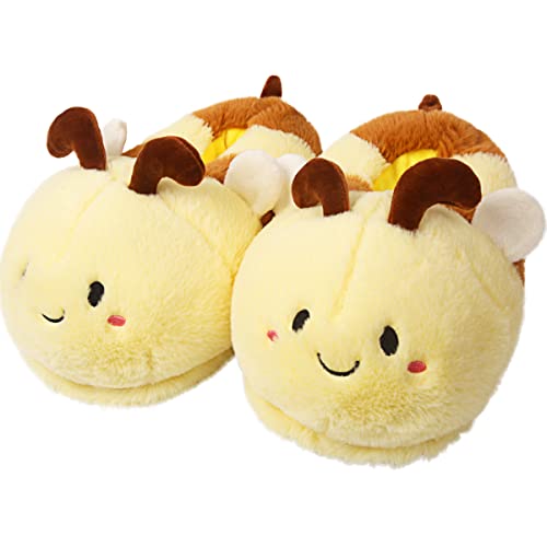 Caramella Bubble Women Animal Bee Slippers: Cute Novelty Warm House Shoes Memory Foam Cartoon Outdoor Slippers for Adults