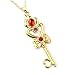 Sailor Moon Llave Dorada Collar De Cristal En Forma De Corazón Anime Joyería Femenina Chica Sailor Moon Cosplay Accesorios Figura Colgante Juguete Regalo