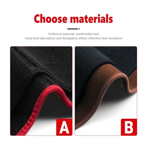 Tapis de tableau de bord Toyota Corolla E140 E150 protection sur mesure marron