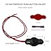 MUQIDA Waterproof Push-Button Switch with Quick Connector, 12V Mini Button On-Off Switch for LED Accent Lighting, Universal Switches for LED Lighting on Motorcycles Cars Trucks ATVs
