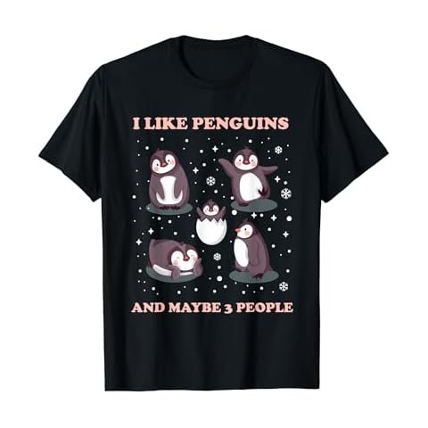 Cute-Penguin Design For Men Women Kids T-Shirt Cover