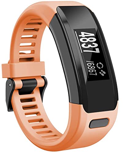 Tyogeephy Correa Compatible con Garmin Vivosmart HR para Mujeres Hombres, Silicona Reemplazo Correa Accesorios con destornillador Fit para Vivosmart HR, NOT para Vivosmart HR+