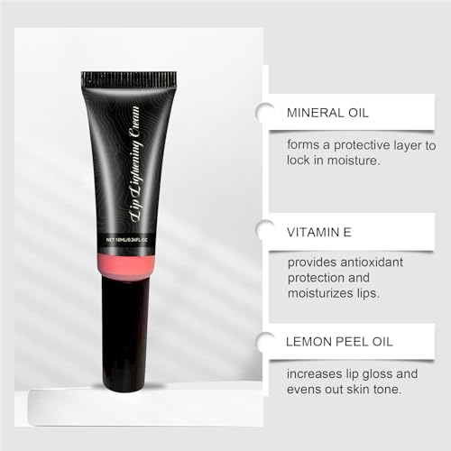 3PCS Lip Lightening Cream for Dark Lips, Help fade lip discoloration with Alpha Arbutin & Licorice Extract, Fors Smokers, Non-Smokers, Daily Liprepair Use, Lip Softening & Hydration