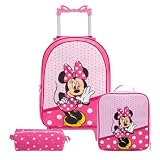 Kit Mochila Escolar de Rodinha com Lancheira Térmica e Estojo
