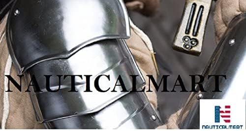 MERC Spaulders Plate Pauldron Armour Halloween Costume Silver