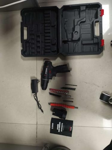 Taladro eléctrico inalámbrico 2 velocidades 16.8V Black