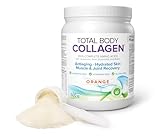 Natural Factors - Total Body Verisol Collagen Peptides Orange Flavour, 500g Powder - Hyaluronic Acid, L-Glutamine, & Biotin
