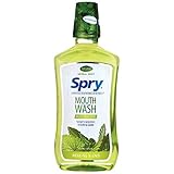 Spry Alcohol-Free Xylitol Mouthwash, Natural Herbal Mint, Healing Blend - 16 fl oz (3 Pack)