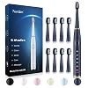 7AM2M Sonic Electric Toothbrush for Adults and Kids- High Power Rechargeable Toothbrushes with 8 Brush Heads,5 Adjustable Modes, Built-in 2-Minute Smart Timer,4 Hours Fast Charge for 30 Days(Navy)