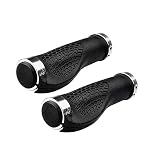 Fahrradgriff,MoreChioce Ergonomische Lenkergriffe Lenkerabdeckung Doppelschloss Anti-Rutsch Gummi Fahrradgriffe Universal 22mm Fahrrad Lenkergriffe für MTB Kleine Fahrrad Elektrofahrrad,Weiß