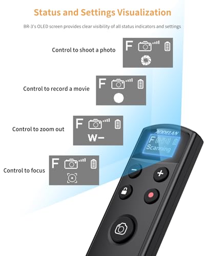 Déclencheur pour X100VI X-T5 X-T4 télécommande écran OLED rechargeable