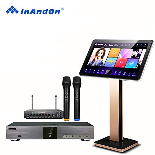 2020 new InAndon KV - V5 Pro karaoke player, wireless microphone,22 inches