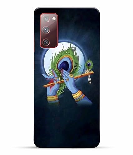 Image of Printed Hard Back Case Cover & Compatible for Samsung Galaxy S20 FE 5G / Samsung S20 FE 5G | Krishna Vector Art (Multicolor) - D1200