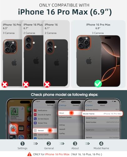 Housse iPhone 16 Pro Max avec blocage RFID et pochette zippée