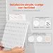 Imagen de VEVOR Kit de Combinación de Tablero Perforado de Plástico de 280 x 280 x 12 mm 4 Paneles