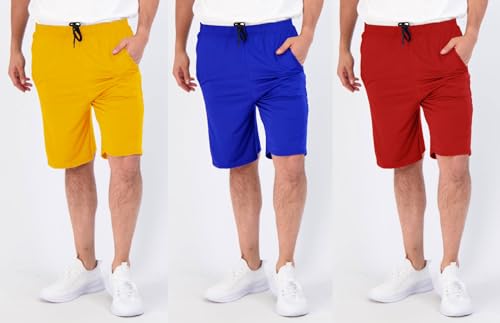 Aserlin Men's Athletic Shorts Mesh Workout Gym Activewear Basketball Shorts with Pockets 5 Pack4