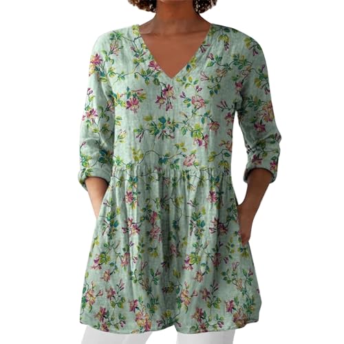 Linen Cotton Tank Tops V Neck Shirt for Women Cotton Tanks Loose Fit Summer Basic Tank Shirt