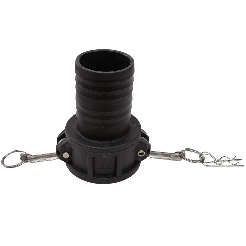 7.6 cm PVC Camlock Złączka do węża - Plastikowy łącznik do węża - Poly Typ C żeński adapter do węża krzywkowego - Kolczasty łącznik krzywkowy i łącznik rowkowy