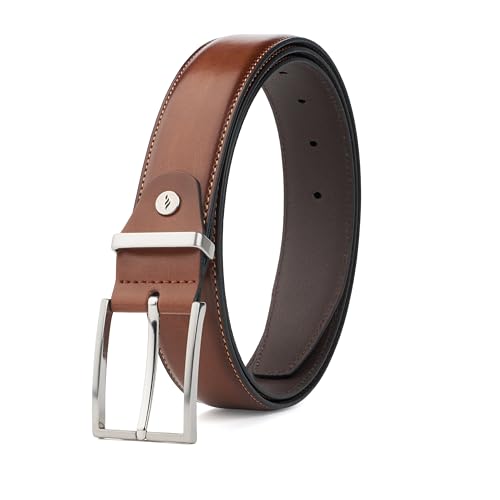 FENIX LAS VEGAS Gürtel Herren Leder Ledergürtel Herren mit Schnalle Verstellbarer Ledergürtel Gürtel Herren Schwarz Braun Cognac Braun Dunkelbraun Dunkelblau