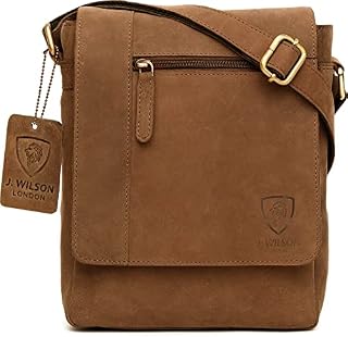 100% Pure Genuine Real Vintage Hunter Leather Handmade Mens Leather Flapover Everyday Cross-Body Shoulder Work Messenger Bag