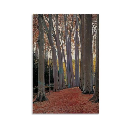 Affiche Avenue De Platanes pour raviver un mur vide, toile déco salon 24x36pouces