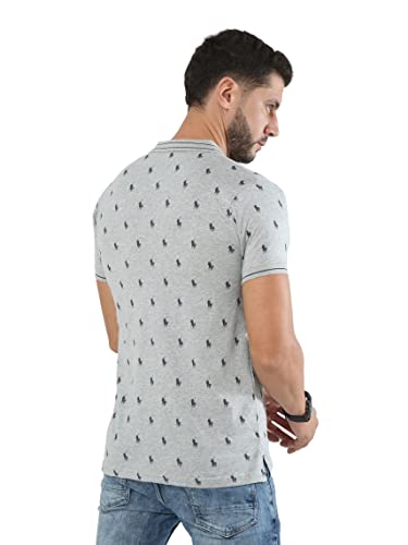 fanideaz Mens Cotton Half Sleeve Printed Polo T Shirt with Collar
