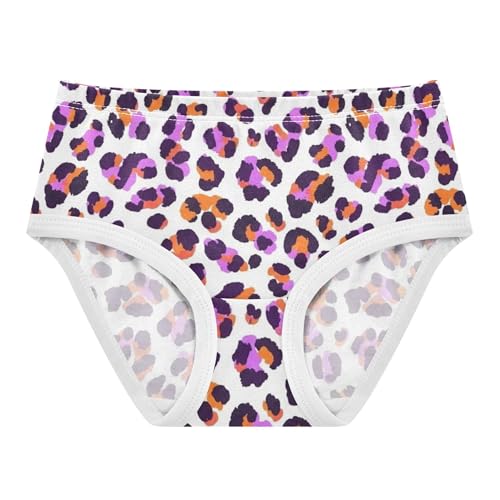 Toddlers Underwear Floral 2t Cotton Girl Panties Cute Fun Print Underpants Briefs Vibrant Leopard Print Pink