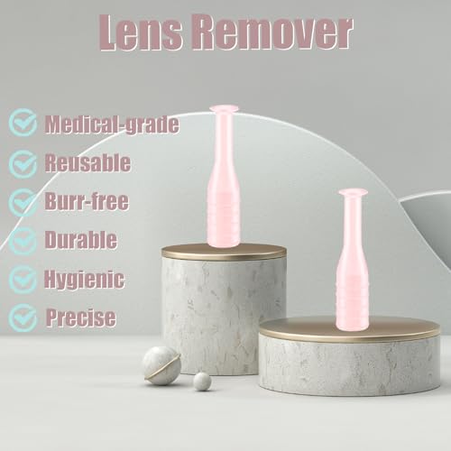 image for eagosion 6PCS Hard Contact Lens Remover Tool with Storage Box Eye Care