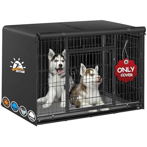 Zettum Heavy Duty Waterproof Dog Crate Cover Cover